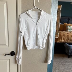 Lululemon Athletica White Zip-Up Hoodie